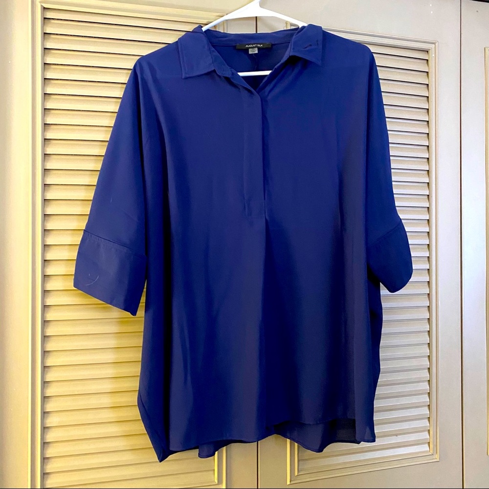 ⚡️BOGO Free⚡️ August Silk Blue Blouse